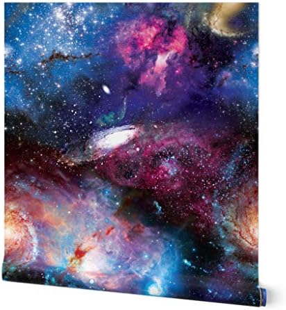 Peel \u0026 Stick Wallpaper 12ft x 2ft - Galactic Dreams Galaxy Outer Space Nebula Night Sky Stars Science Cosmos Removable Wallpaper by